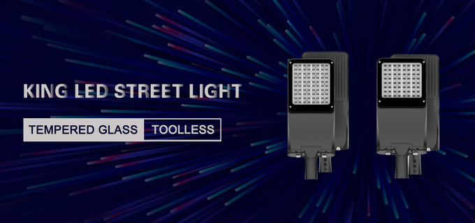 Conductor moderado de Meanwell de las luces de calle de la cubierta de cristal LED 50000 horas de vida útil 0