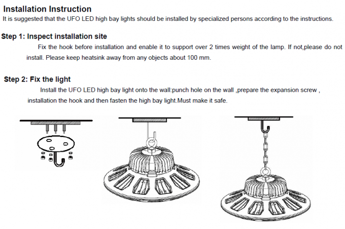 El CE RoHS aprobó el alto conductor impermeable 10 de Lumileds 3030 Chips Meanwell de la luz de la bahía del UFO LED